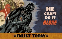 star wars darth vader alone inspirational motivational posters 1366x768 wallpaper 